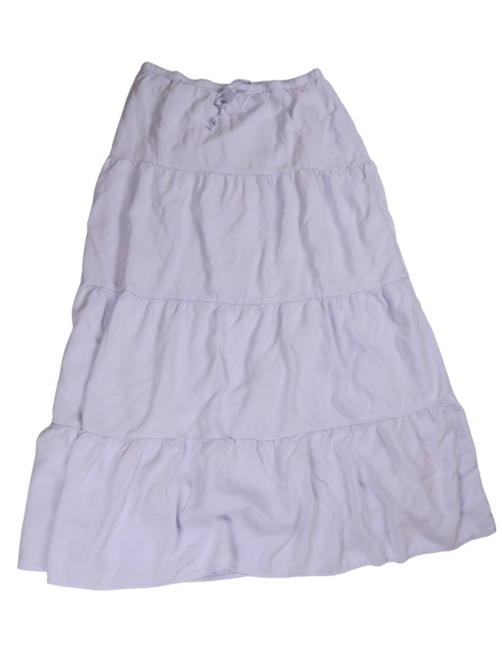 Brandy Melville Light Blue Tiered Maxi Skirt OS Boho Drawstring